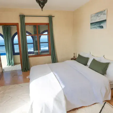 Une chambre double ouverte sur l'océan