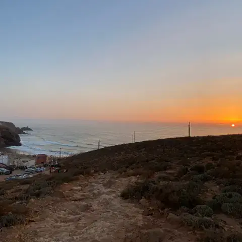 La côte de Mirleft au coucher du soleil