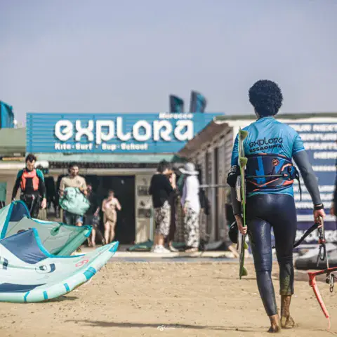 Le centre Explora sur la plage d'Essaouira