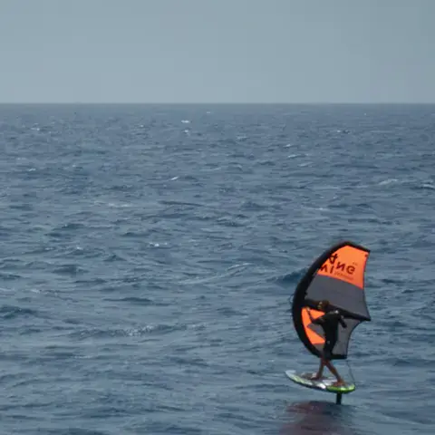 Session de wingfoil au large de Sidi Kaouki