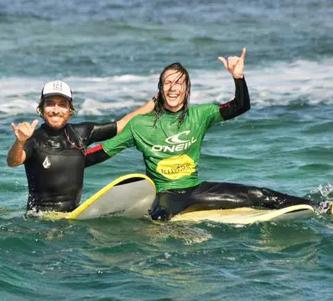 Apprentissage du surf à Fuerteventura