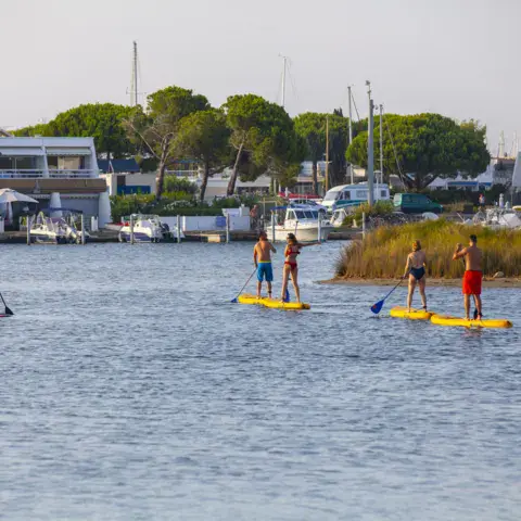 Randonnée paddle en groupe