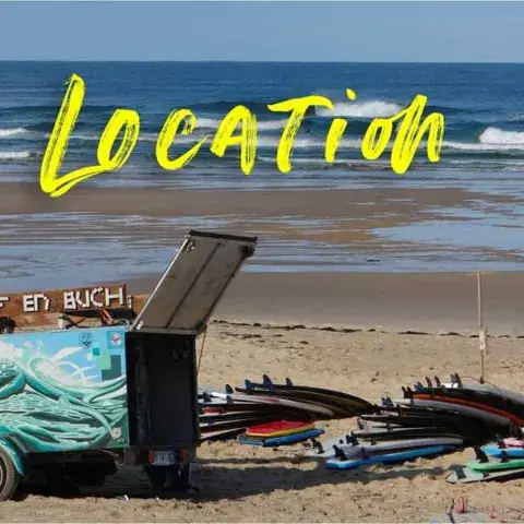 Location de surf et bodyboard à la Salie