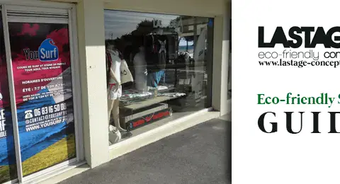 Intérieur du surfshop Lastage