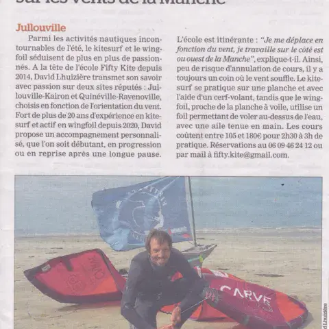 Spots de kitesurf dans la Manche