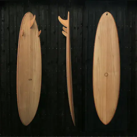 Planche Mid Pin en paulownia, Silk Surf
