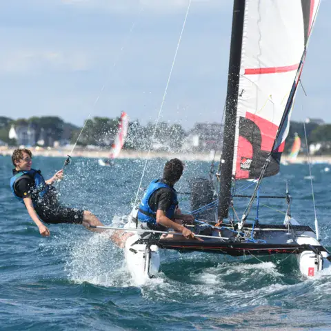 Régate de catamarans à Carnac