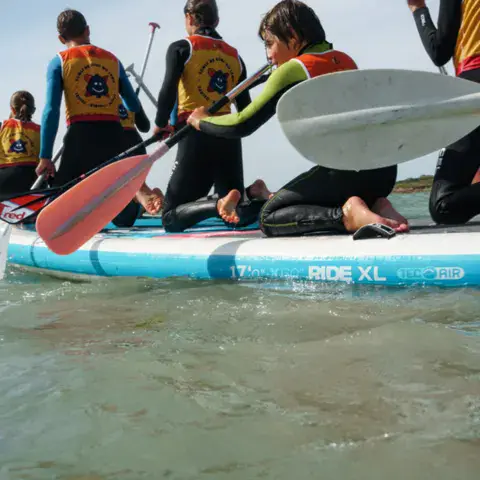 Paddle géant avec l'École de Surf du Léon