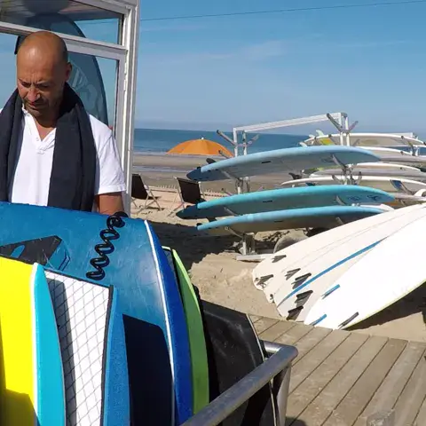 Location de planches et de matériel sur la plage