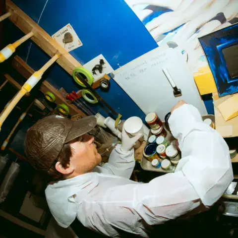 Atelier de stratification et de ponçage