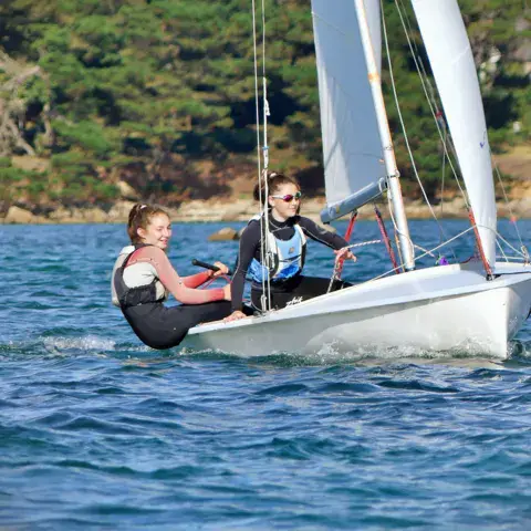 Dériveur en navigation