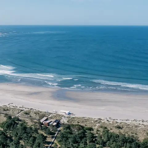 Plage de Cabedelo vue du ciel