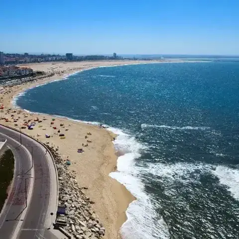 La plage et la côte de Figueira da Foz