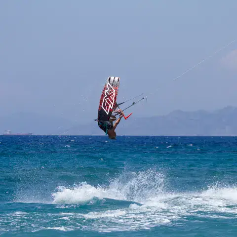 Saut de kitesurf