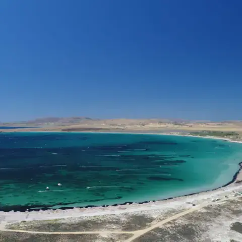 La baie vue du ciel