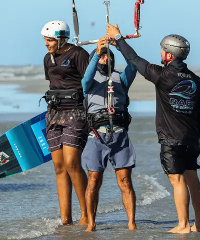 Séance de coaching dans l'eau