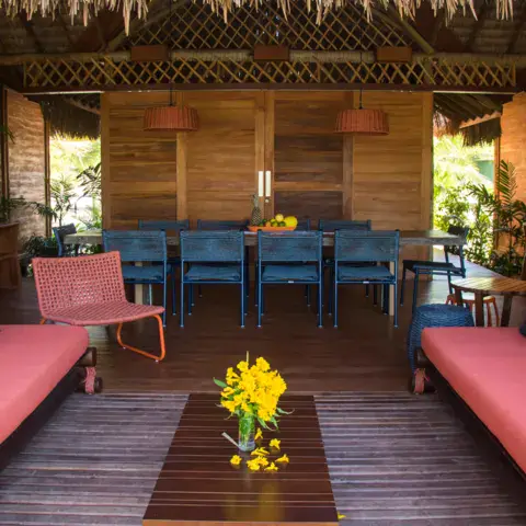 Séjour ouvert d'une villa