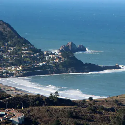 Vue sur la côte