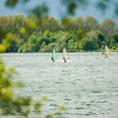 Planches à voile sur l'Oolderplas