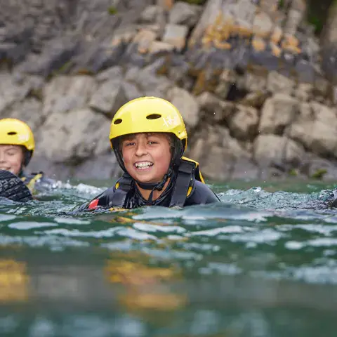 Séance de coasteering encadrée