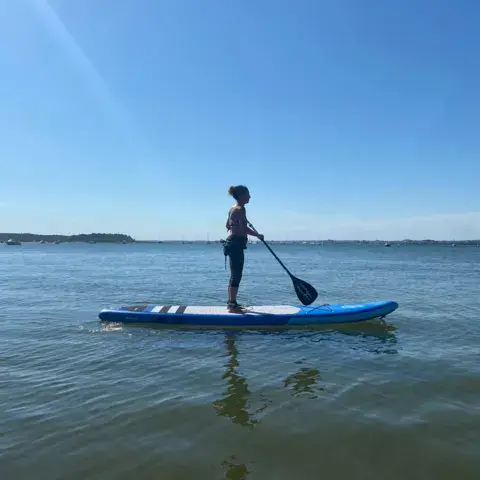 Séance de paddle sur eau plate