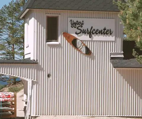 Bâtiment du Surf Center à Yyteri