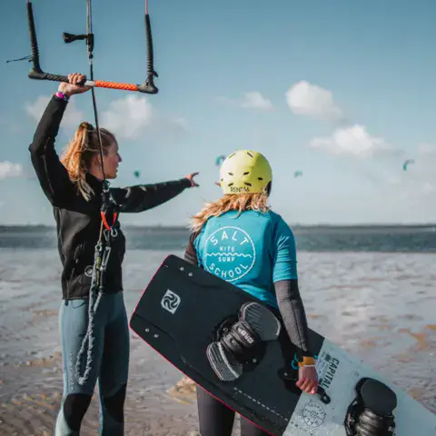 Explication sur la barre de kite avant la session