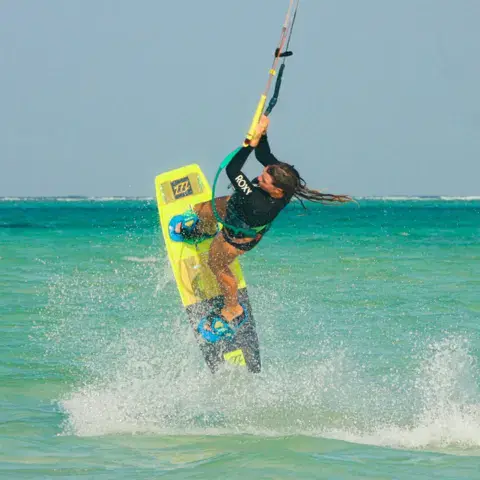 Saut d'une rideuse