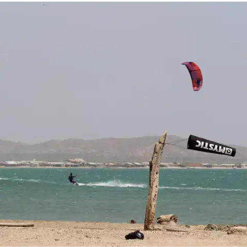 Session de kitesurf au Cabo de la Vela