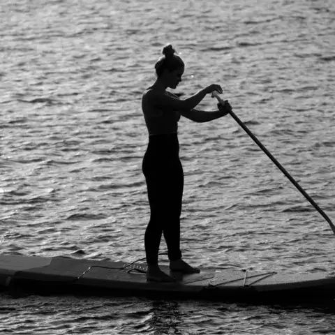 Séance de stand up paddle