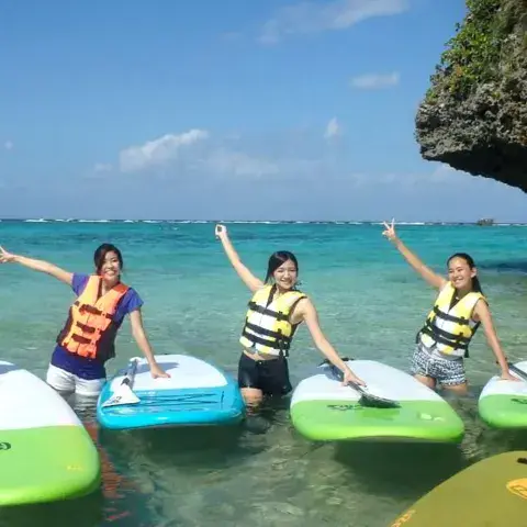 Sortie en stand up paddle en groupe