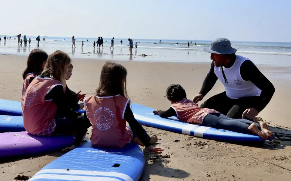 Ecole de surf, Grande Plage