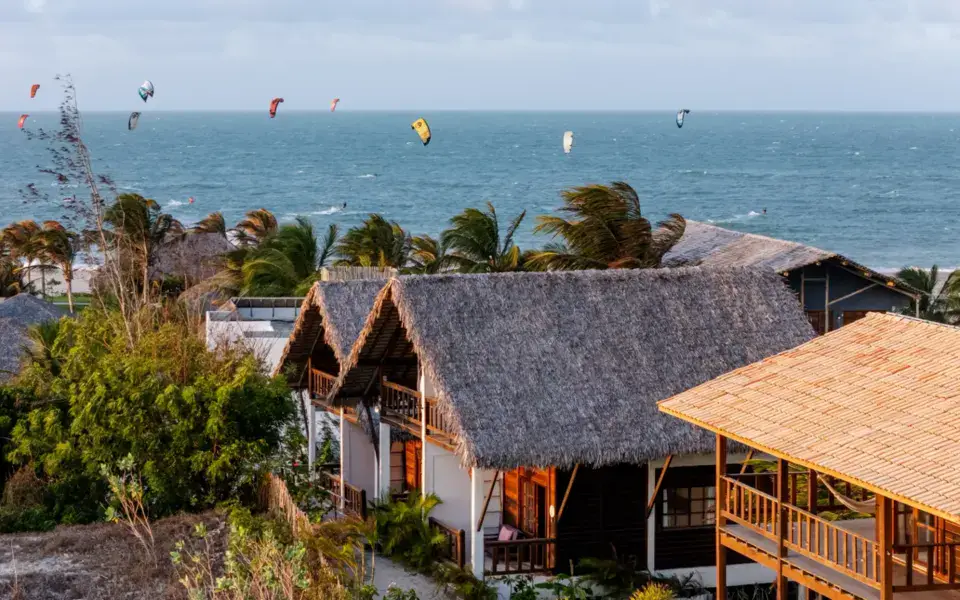 Chalets avec vue sur la mer à Preá