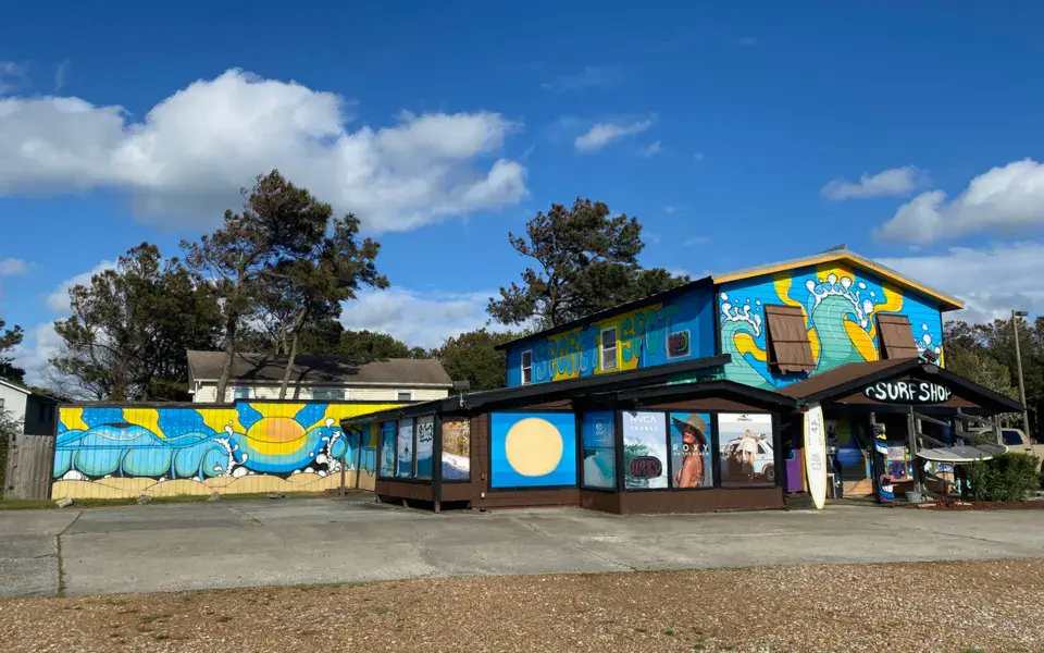 Façade du magasin à Nags Head